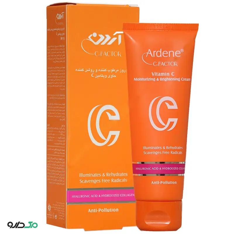 کرم روز مرطوب کننده و روشن کننده ویتامین سی آردن